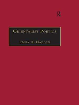 cover image of Orientalist Poetics